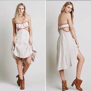 Free People Boho festival summer dress Embroided cut out size medium